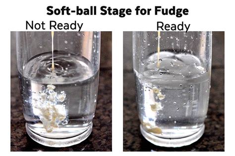 soft ball stage for fudge